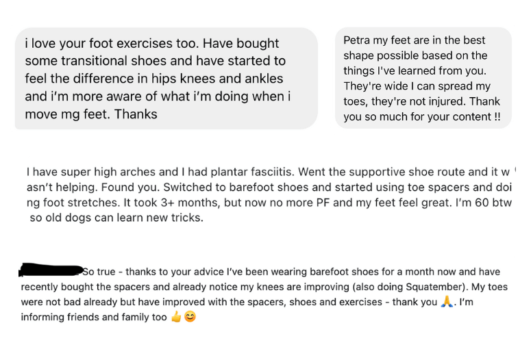 Free Your Feet Testimonials